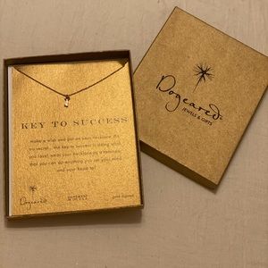 Dogeared Key to Success Gold Necklace